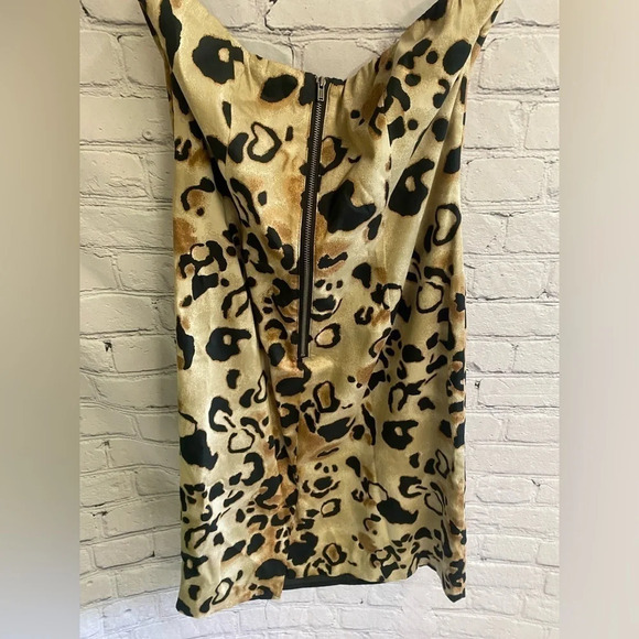 Women’s The Limited Leopard Print Formal Strapless Dress Size 8 NWT Y2K Vibes - Picture 6 of 7